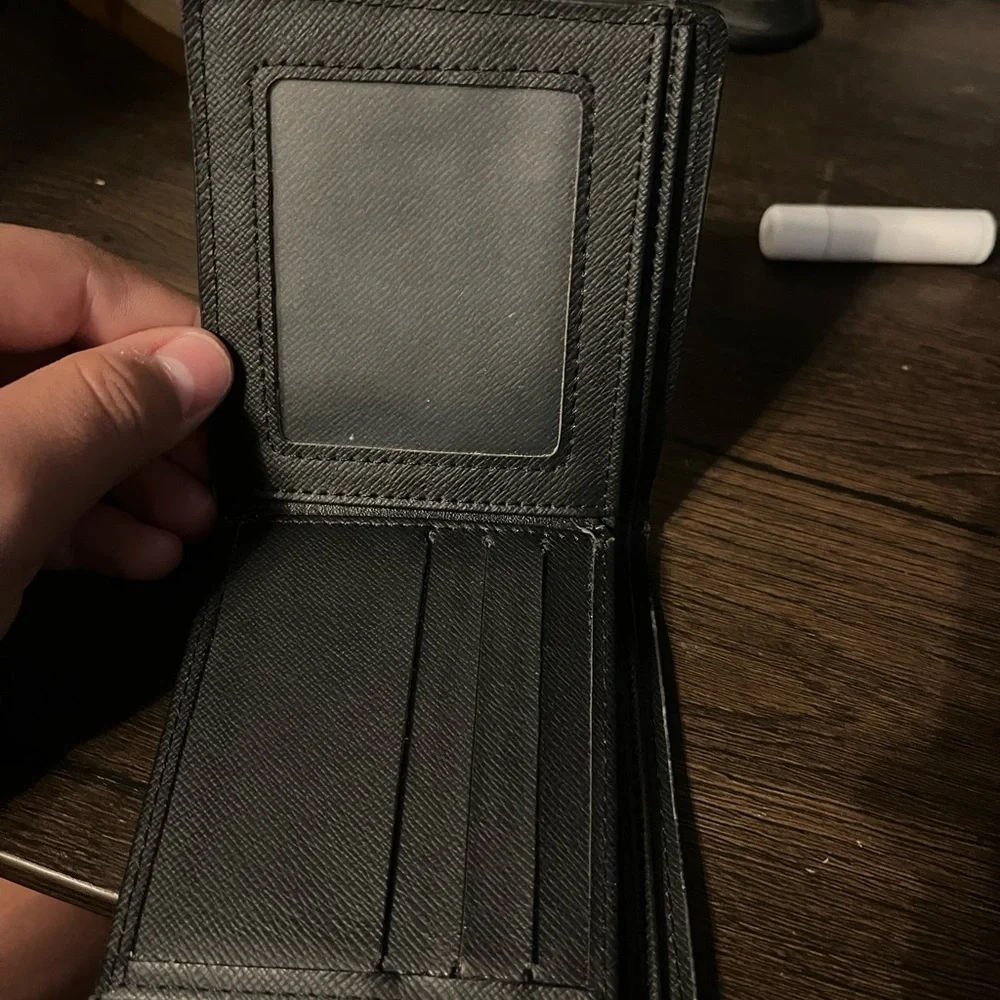 Louis Vuitton Black Checkered Wallet